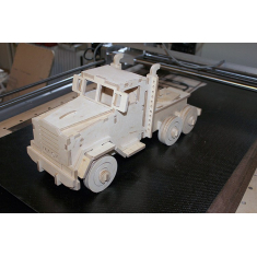 Semi Truck 3D cu Laser Tăiat Vector Șablon