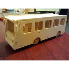 Autobus Laser Cut Vektor Šablona