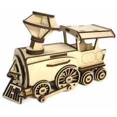 Steam Locomotive Laser Cut Vector Template