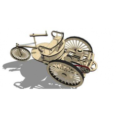 Karl Benz Patent-Motorwagen Laser Cutting Vector Template