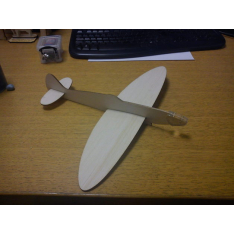 File Pemotongan Laser Vektor Glider Pesawat - Klasik