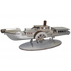 O Motor de navio, o navio - corte a laser modelo de vetor de