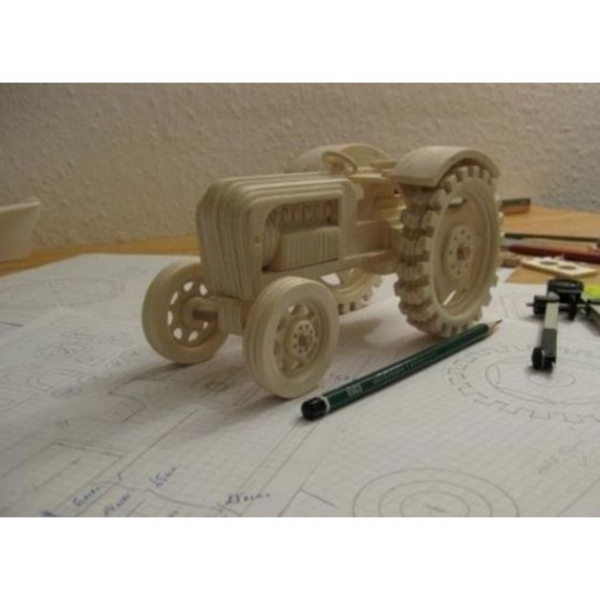 Vintage Traktor 3D Laserski izrez Vektorske Pack — SVG, DXF, PDF Vintage Traktor 3D Laserski izrez Vektorske Pack — SVG, DXF, PDF