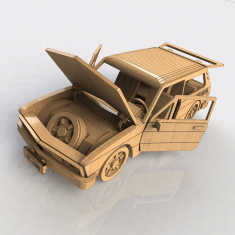 VW Familiale استیشن واگن - لیزر برش وکتور مدل