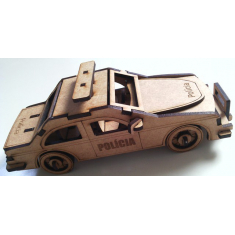 O Carro De Polícia - Corte A Laser Modelo De Vetor De