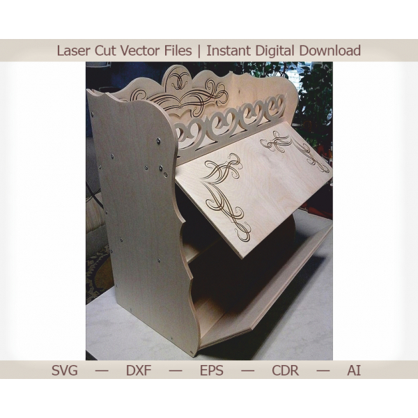 Laser-Cut Scatola Di Pane File Vettoriale — Decorativa In Legno Per Il Pane Modello Di Casella Laser-Cut Scatola Di Pane File Vettoriale — Decorativa In Legno Per Il Pane Modello Di Casella