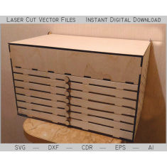 Coin Box - Laser Cut Vector Template