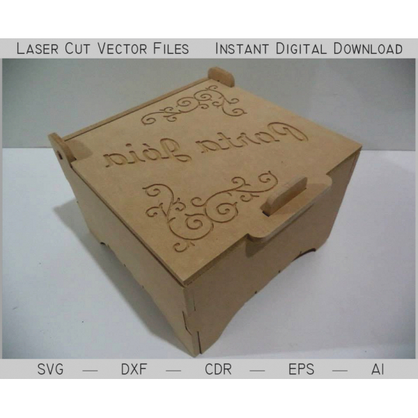 Decorative Casket Keepsake Box Laser Cut Vector File Decorative Casket Keepsake Box Laser Cut Vector File