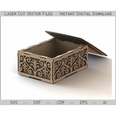 Decorative Box Laser Cutting Vector File
