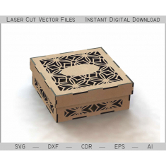 Decorative Box - Laser Cut Vector Template