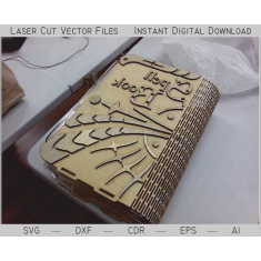 Cofanetto Libro Di Taglio Laser, File Vettoriale