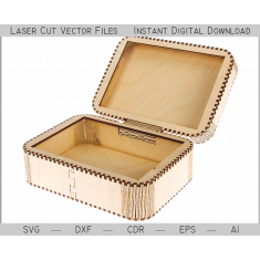Hinged Box – Laser Cut Vector File