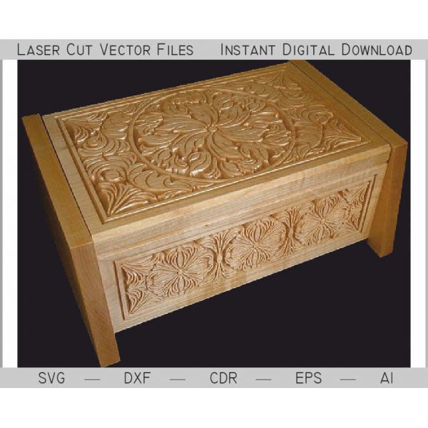ໄດແກະສະຫລັກ Casket ປ່ອງ-Laser ຕັດ Vector ໄຟລ໌ ໄດແກະສະຫລັກ Casket ປ່ອງ-Laser ຕັດ Vector ໄຟລ໌
