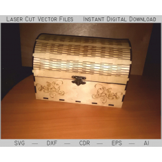 Casket Chest - Laser Cut Vector Template