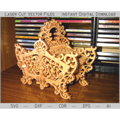 Victorian Filigree Casket - Laser Cut Vector Template
