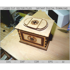 Japanese Casket Laser Cut Vector Template