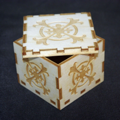Micro Decorative Box - Laser Cutting Vector File
