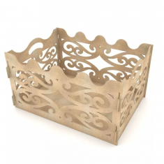 Gift Box for Party - Decorative Laser Cut Vector Template