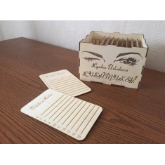 Eyelash Organizer Box Laser Cutting Template