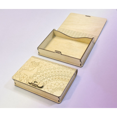Box-Book con Chiusura - Taglio Laser Modello Vettoriale