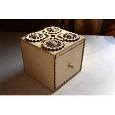Combination Lock Puzzle Box - Laser Cut Vector Template