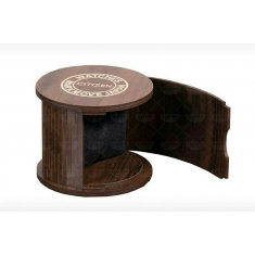 Mini Casket - Round Box Laser Cut Vector Template