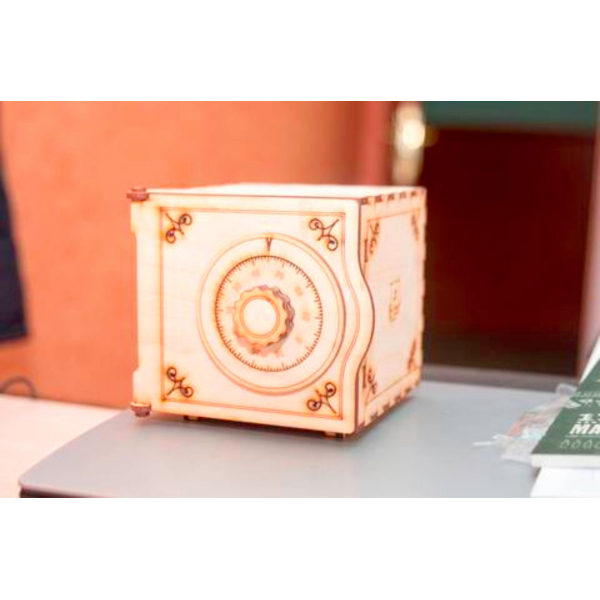 Vintage Trezor Laser Cut Vektor Šablona Vintage Trezor Laser Cut Vektor Šablona