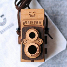 Photo Box - Vintage Twin-Lens Camera Laser Cutting Template