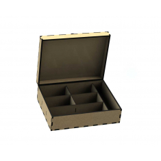 Casket Box with Dividers - Laser Cutting Vector File