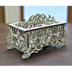 Ornate Casket Box - Laser Cut Vector Template