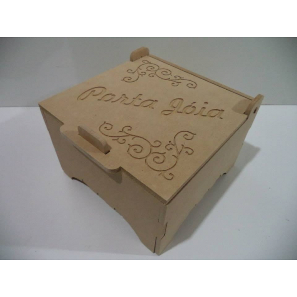 Porta Joia Ehted Box - Laseriga Lõigatud Vector Template Porta Joia Ehted Box - Laseriga Lõigatud Vector Template