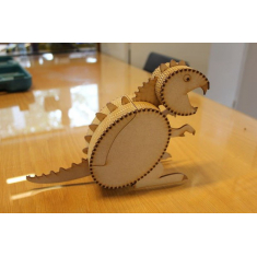Dinosaur Casket - Laser Cutting Vector File