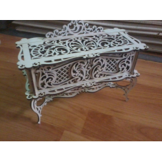 Casket Joys Box - Ornate Filigree Laser Cutting Vector