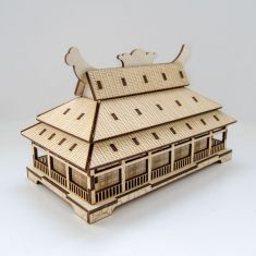 Japanese House Casket - Laser Cut Vector File