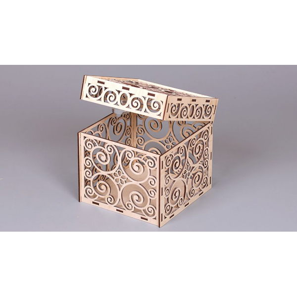 Ornate Filigree Gift Casket Laser Cut File