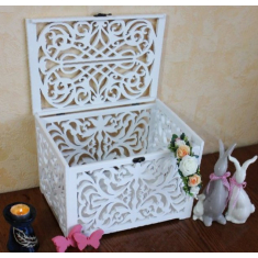 Svatba, Peníze, Rakev Laser Cut Vektor Šablona