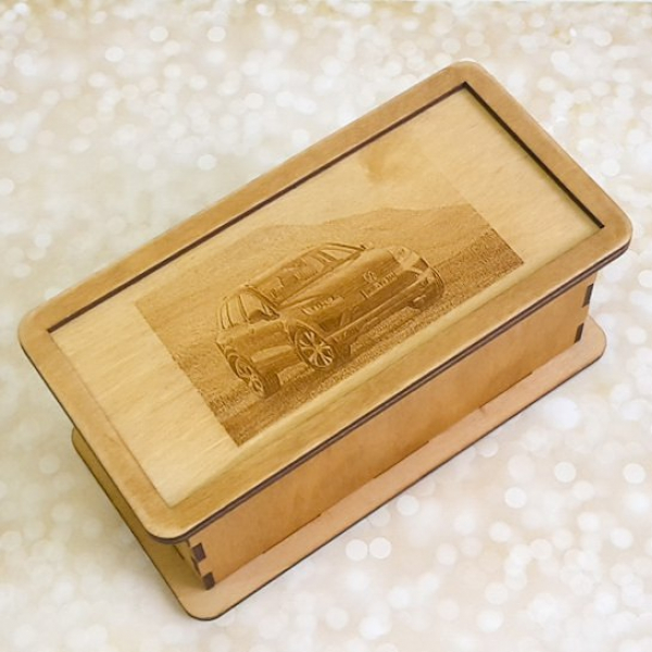 Casket Banknote — Car Engraved Money Box Laser Vector Template Casket Banknote — Car Engraved Money Box Laser Vector Template