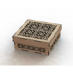 Ornate Laser-Cut Casket Box Template