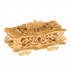 Ornate Filigree Jewelry Box - Laser Cut Vector Template