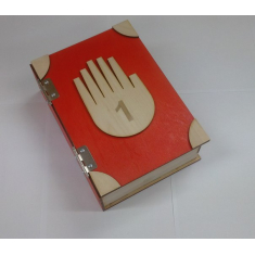 New Year Gift Box (Book-Shaped) — Laser Cutting Vector Template