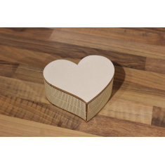Heart Box Flexible Plywood - Laser Cut Vector Template