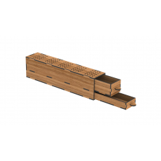 Drill Box - Laser Cut Drill Bit Organizer Vector File