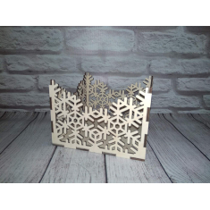 Snowflake Napkin Holder - Laser Cut Vector