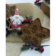 Wooden Star Shaped Box - Laser Cut Vector File