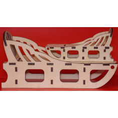 Sleigh Laser Cut Vector Template