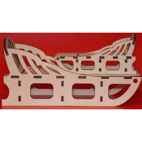 Laser Cut Vector Template - Sleigh Laser Cut Vector Template - Sleigh