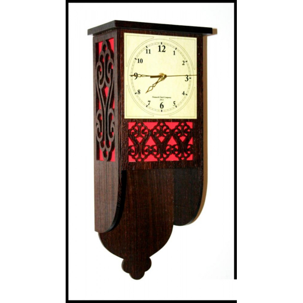 Ornate Fretwork Wall Clock Vector Template for Laser Cutting Ornate Fretwork Wall Clock Vector Template for Laser Cutting