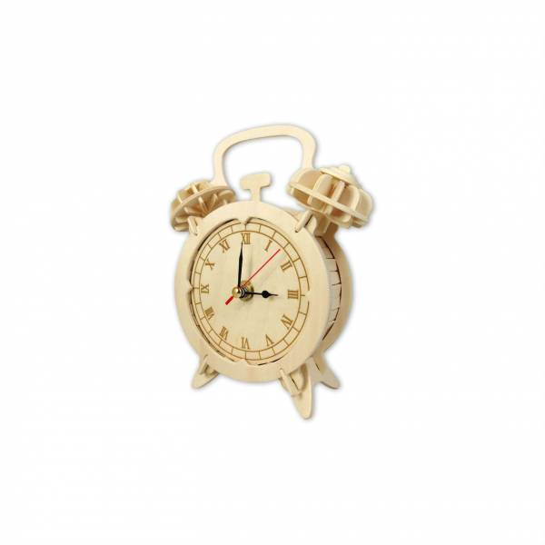 قدیمی, دوقلو-زنگ Alarm Clock لیزر برش الگو — SVG, DXF, PDF قدیمی, دوقلو-زنگ Alarm Clock لیزر برش الگو — SVG, DXF, PDF