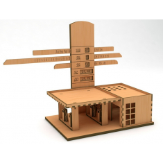 Čerpací Stanice Věčný Kalendář — Laser Cut Vektorové Souboru