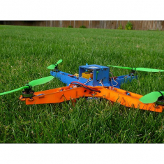 Quadcopter රාමුව - ලේසර් කපා දෛශික සැකිල්ල
